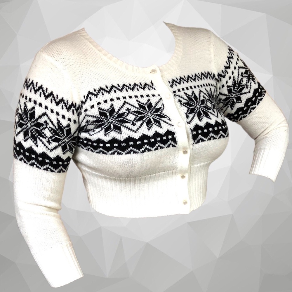 🚫SOLD🚫 ⭐️Cropped vintage style cardigan⭐️